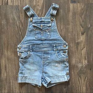 Embroidered Jean Overalls